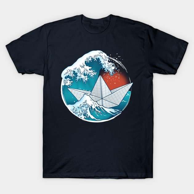 Origami paper boat T-Shirt by Patrol